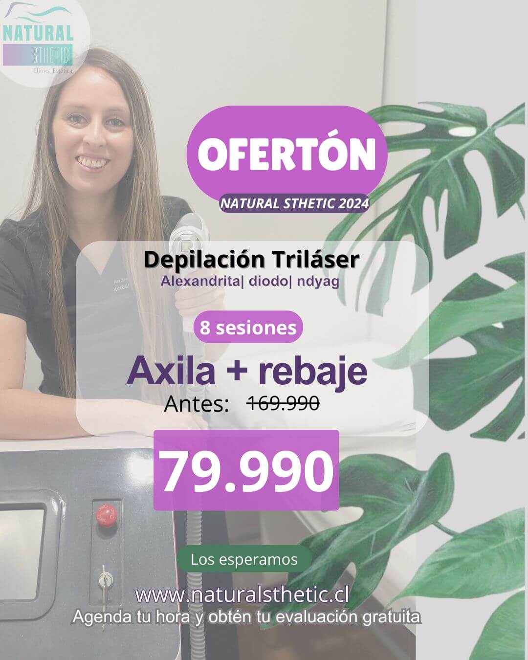 8 Sesiones Axilas + Rebaje