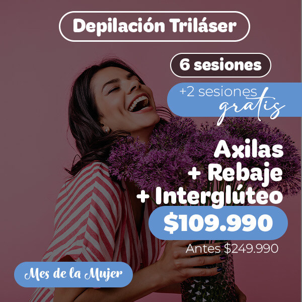 8 Sesiones Axilas+ rebaje+ interglúteos